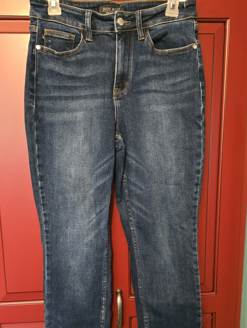Judy Blue Mid-Dark Blue High-Rise Skinny Jeans